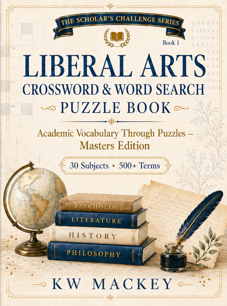 Liberal Arts Crossword & Word Search Puzzle Book cover